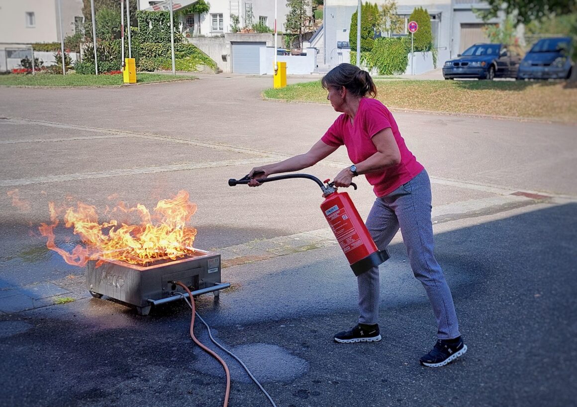 Feuerlöschtraining